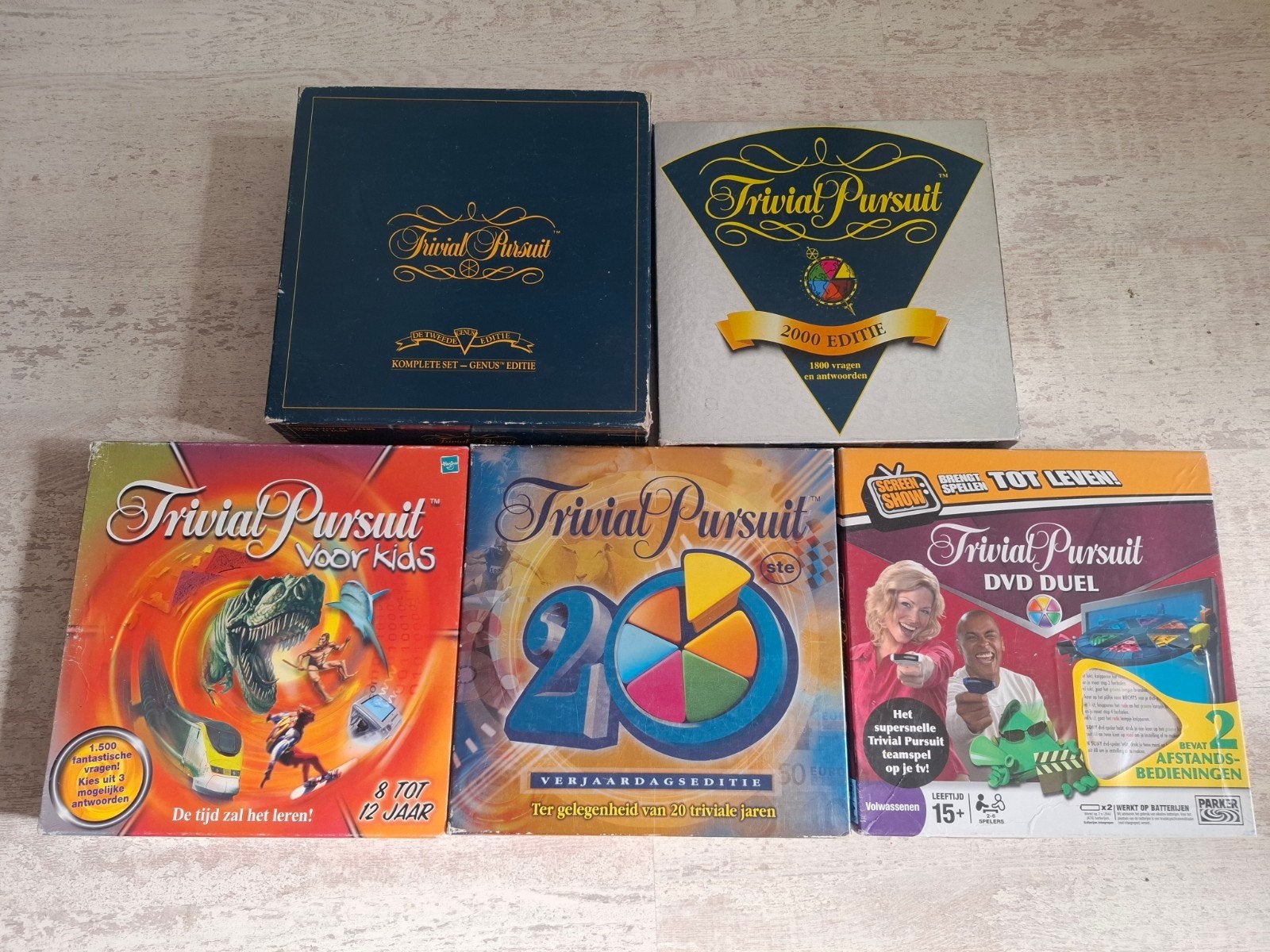 6x Triviant Trivial Pursuit spel ook Duel Kids 2000 20 jaar, Ophalen of Verzenden