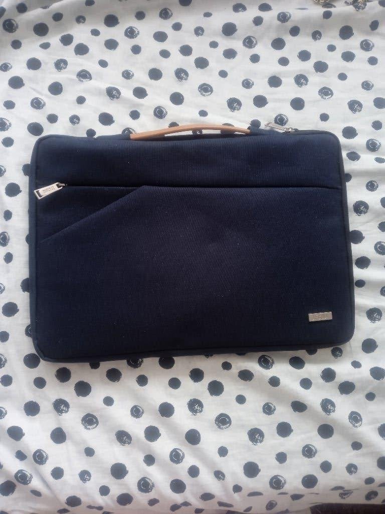 Tecool laptoptas 15"6 inch navy blue, Computers en Software, Gevoerd laptopvak, 15 inch, Verzenden, Aktetas