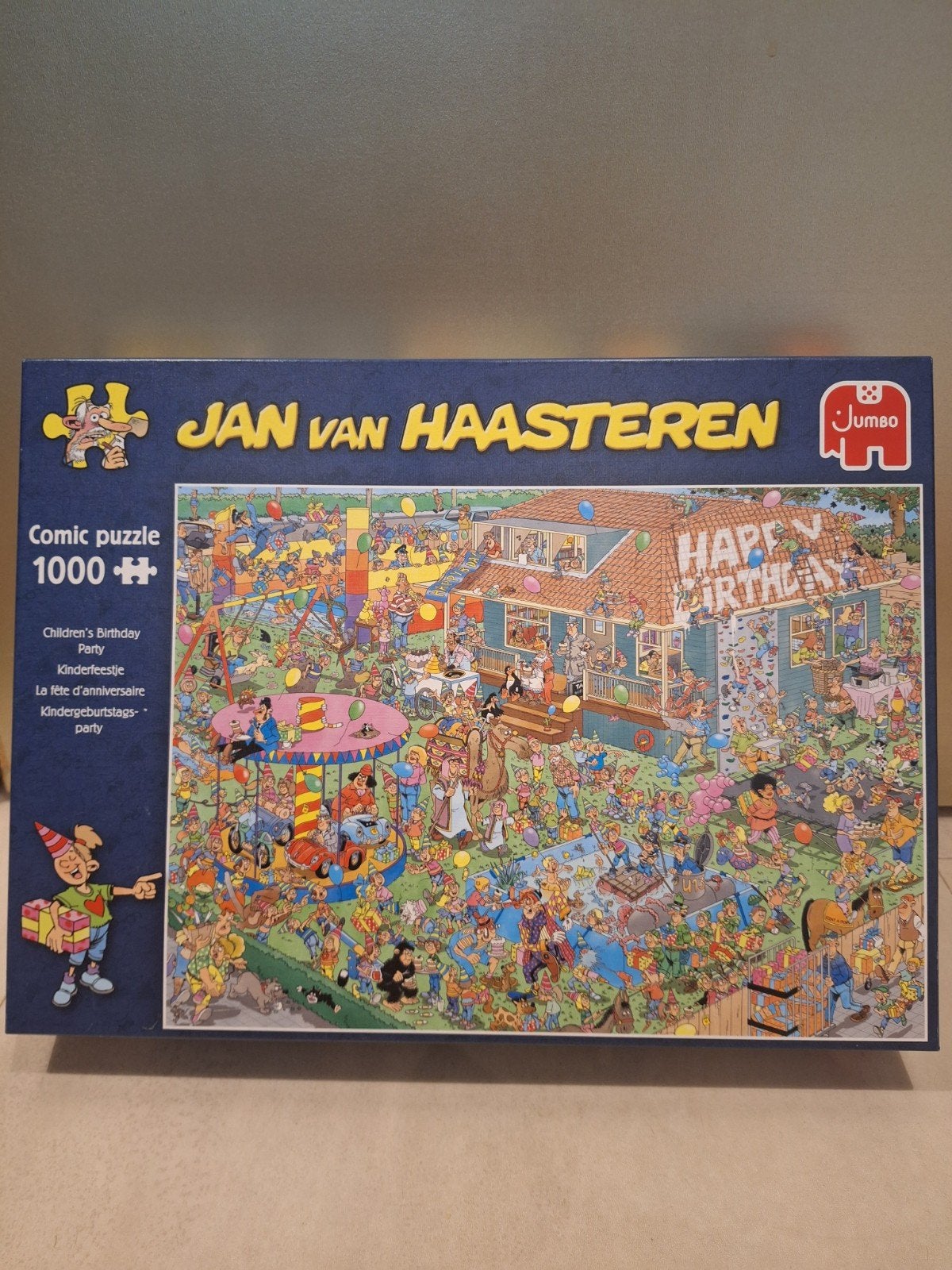 Jan van Haasteren Comic Puzzel - Children's Birthday Party, Ophalen, 500 t/m 1500 stukjes, Zo goed als nieuw, Legpuzzel