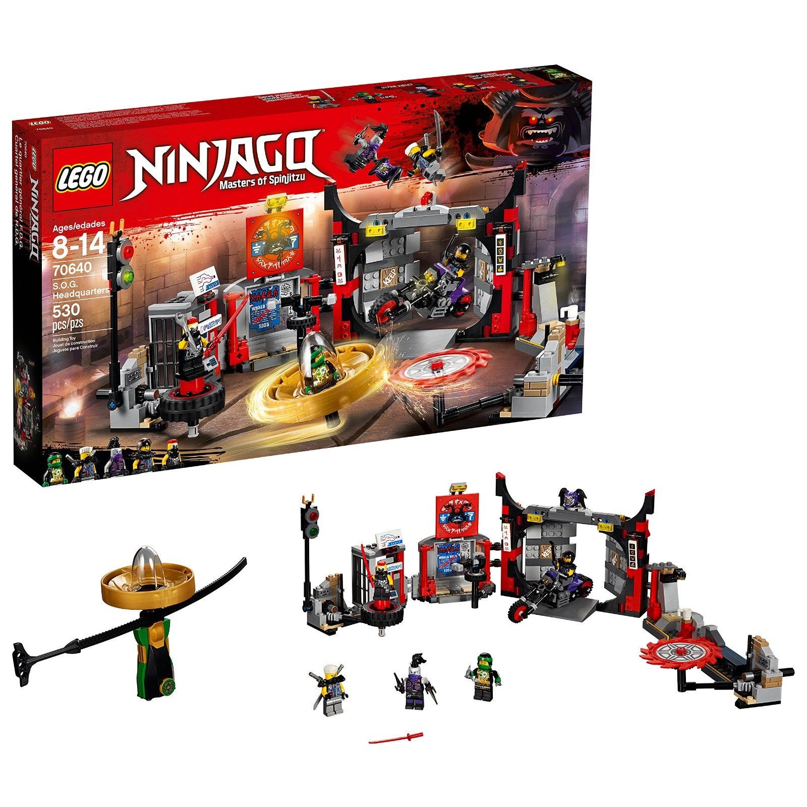 Lego Ninjago 70640 S.O.G. Hoofdkwartier, Compleet, Lego, Ophalen of Verzenden, Zo goed als nieuw