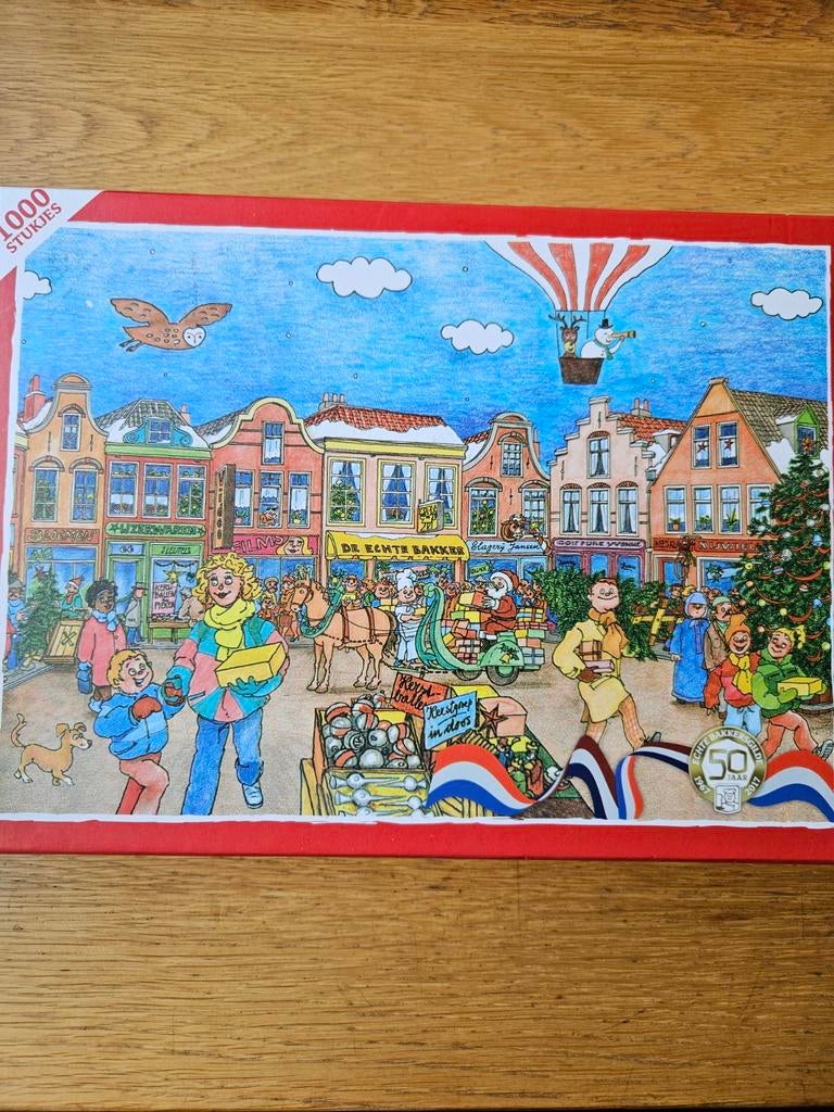 Puzzel De Echte Bakker 1000 stukjes, Ophalen of Verzenden, 500 t/m 1500 stukjes, Zo goed als nieuw, Legpuzzel