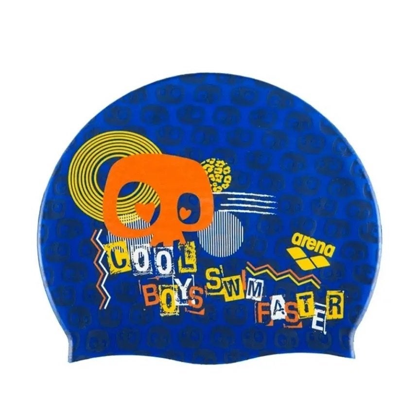 Nieuwe Arena Silicone Junior Badmuts met print Cool Blue, C.da Cisterna, 84/85 62029 Tolentino (MC) Italië, Overige typen, Nieuw