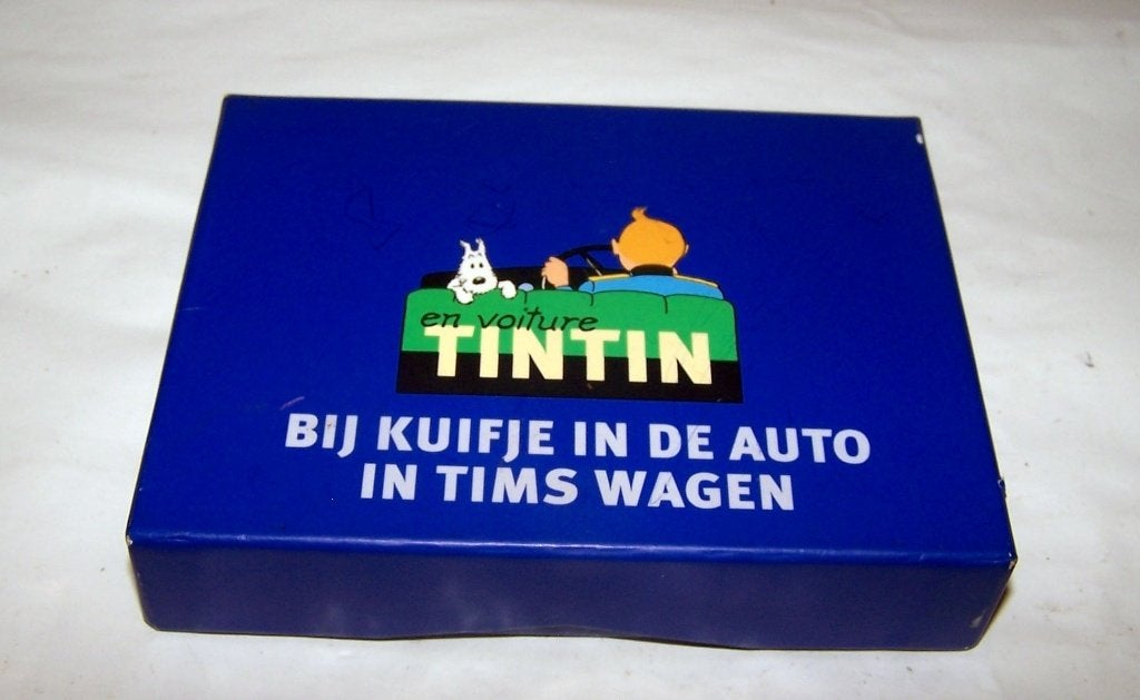 TinTin Bij Kuifje in de wagen. 2 kaartspellen. Nieuw in doos, Ophalen of Verzenden, Kuifje, Nieuw, Boek of Spel