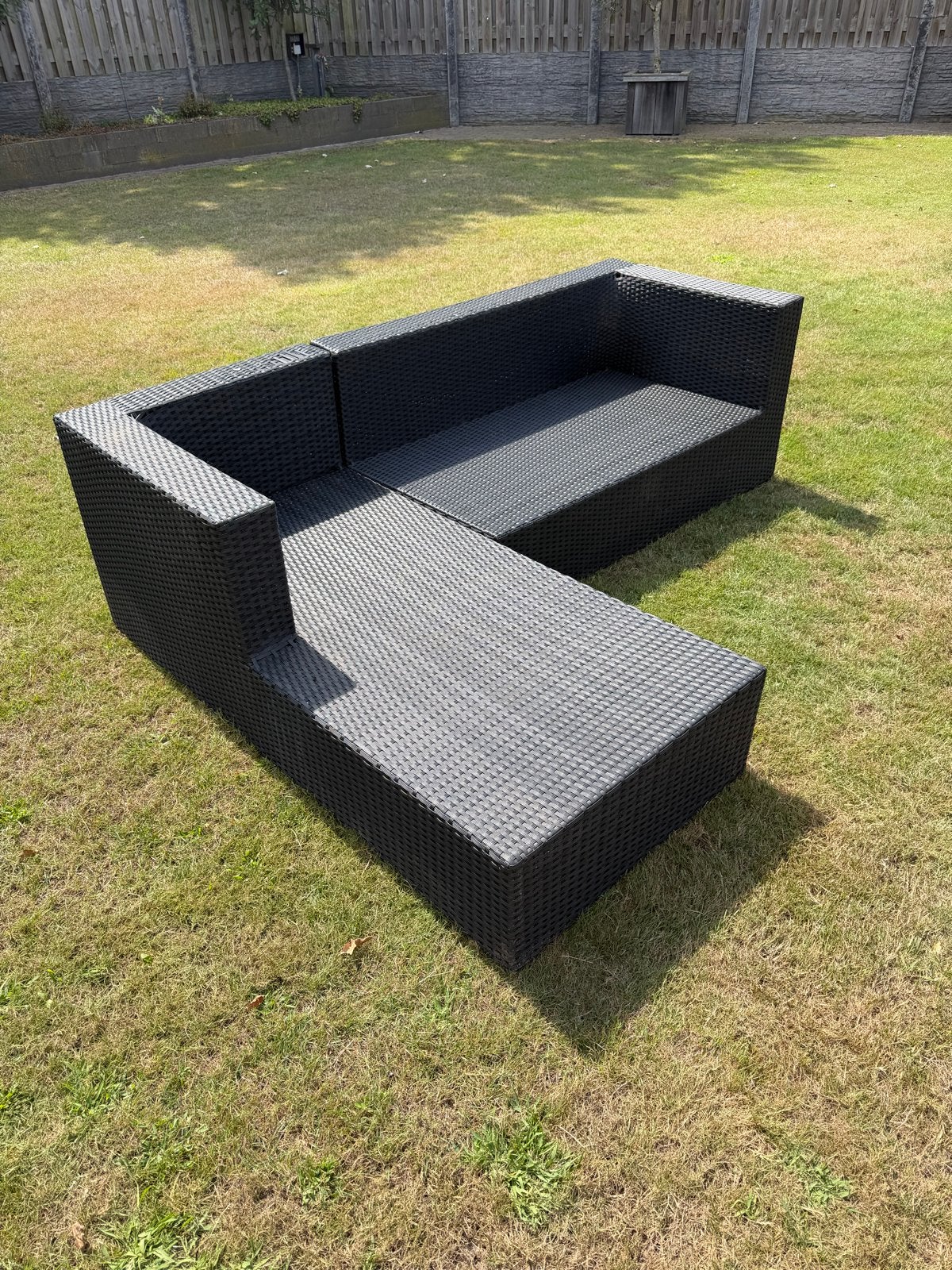 Lounge set zonder kussens, Tuin en Terras, Ophalen, Gebruikt