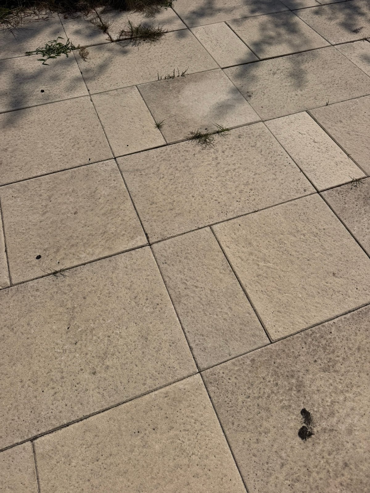 Gratis beige tegels voor en achtertuin - 2 jaar oud!, Ophalen, Zo goed als nieuw, Beton, Terrastegels
