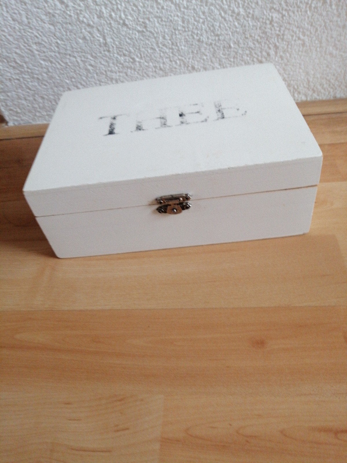 Witte Theedoos 6 vakken, Ophalen, Minder dan 50 cm, Gebruikt, Minder dan 50 cm