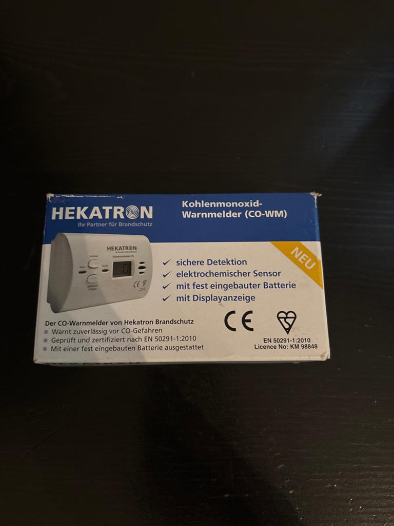 Hekatron Koolmonoxidemelder (CO-WM) - Nieuw in doos, Ophalen of Verzenden, Nieuw, Detector, Sensor of Melder, Overige soorten