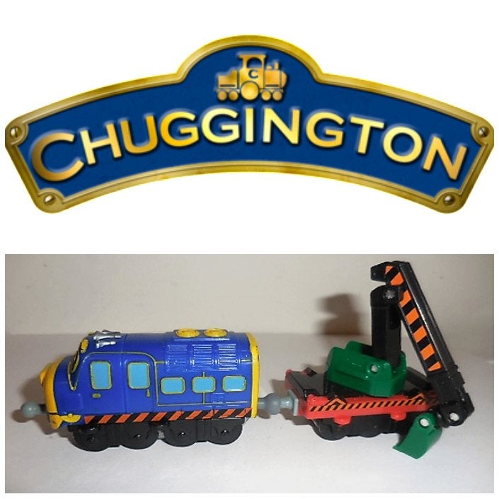 Chuggington Brewster met Digger Car, Ophalen of Verzenden, Zo goed als nieuw