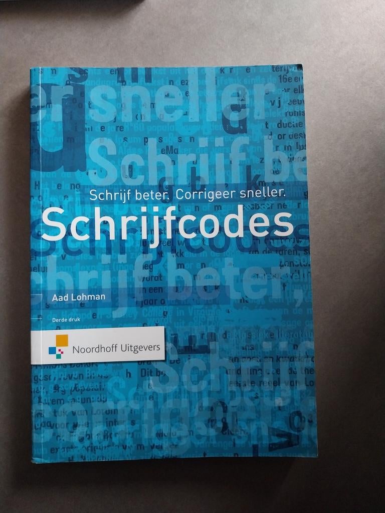 Studieboek Schrijfcodes - Aad Lohman, Ophalen of Verzenden, Beta, HBO