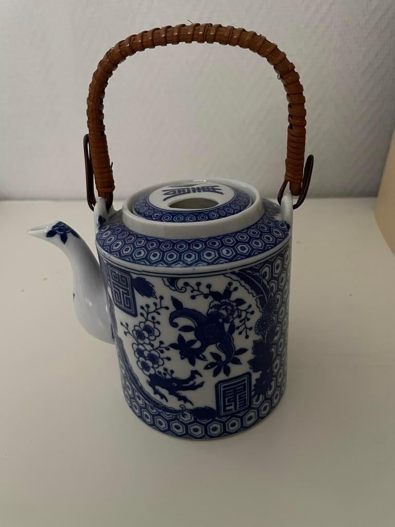 Chinese vintage theepot met bamboe hengsel Nieuw, Ophalen of Verzenden