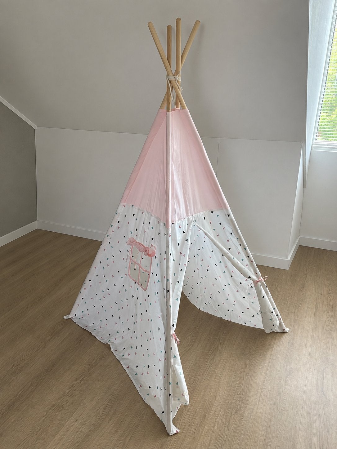 Roze speeltent / tipi - zo goed als nieuw, Ophalen, Zo goed als nieuw