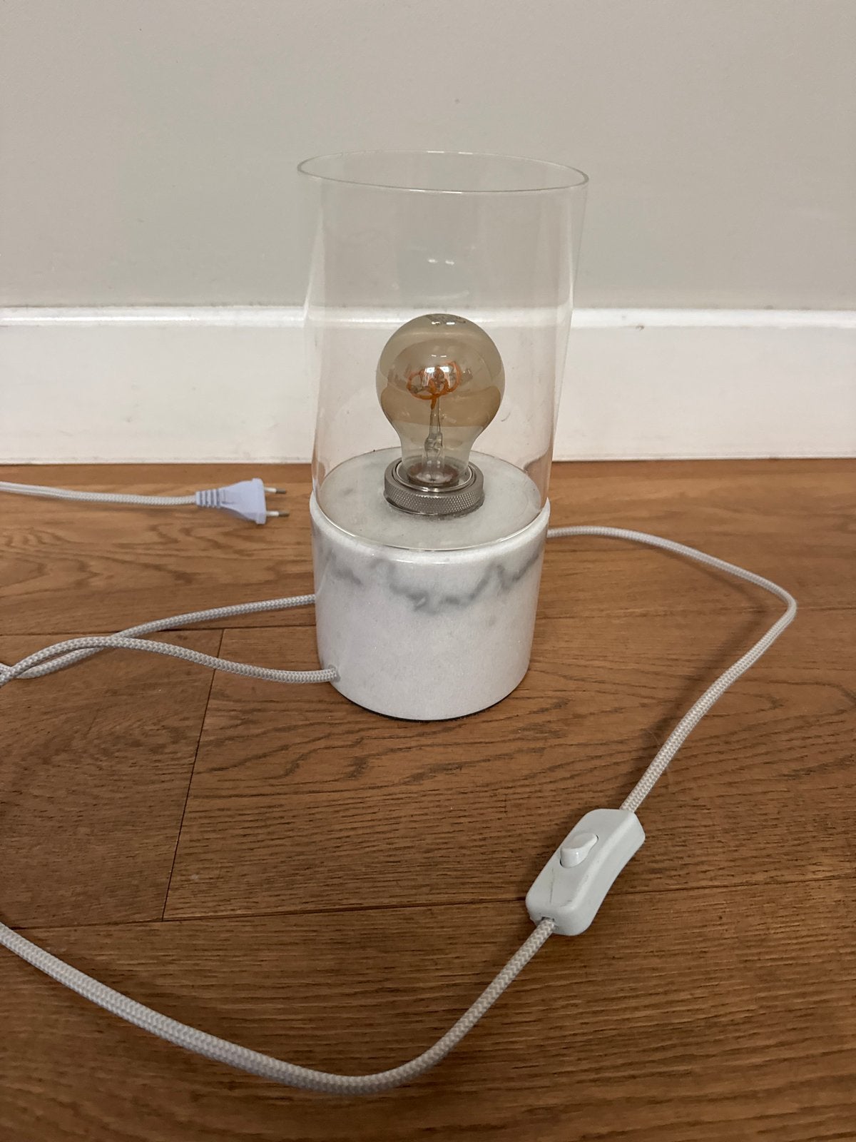 IT'S ABOUT RoMi lamp met marmeren voet, Met schakelaar, Overige merken, Wit, Modern