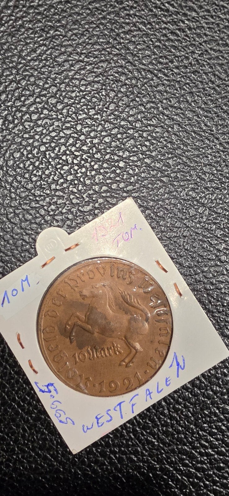 Duits notgeld 10 mark 1921 Westfalen 599.5 tombak, Ophalen of Verzenden