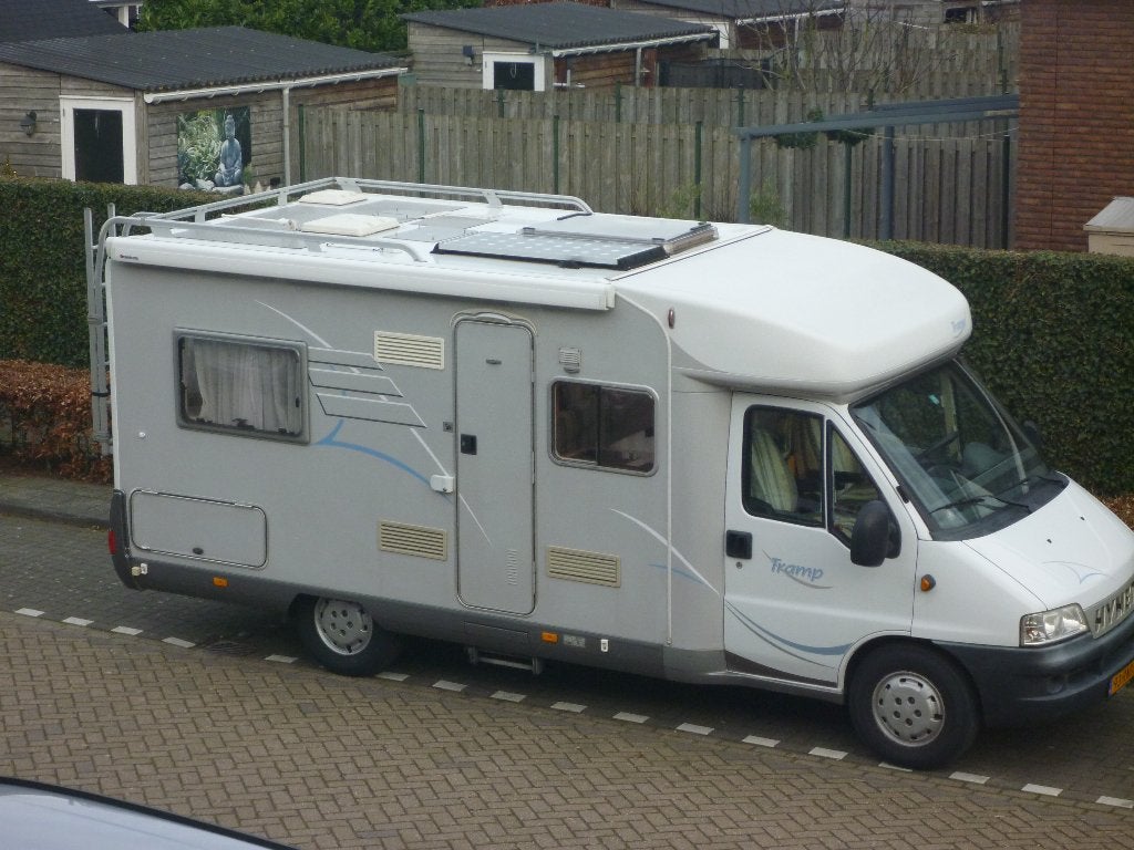 Hymer Tramp 2.8 JTD Bovag keuring 2026 en APK tot 25/09/2027, Caravans en Kamperen, Standaard zit, Ringverwarming, Fiat, Fietsendrager