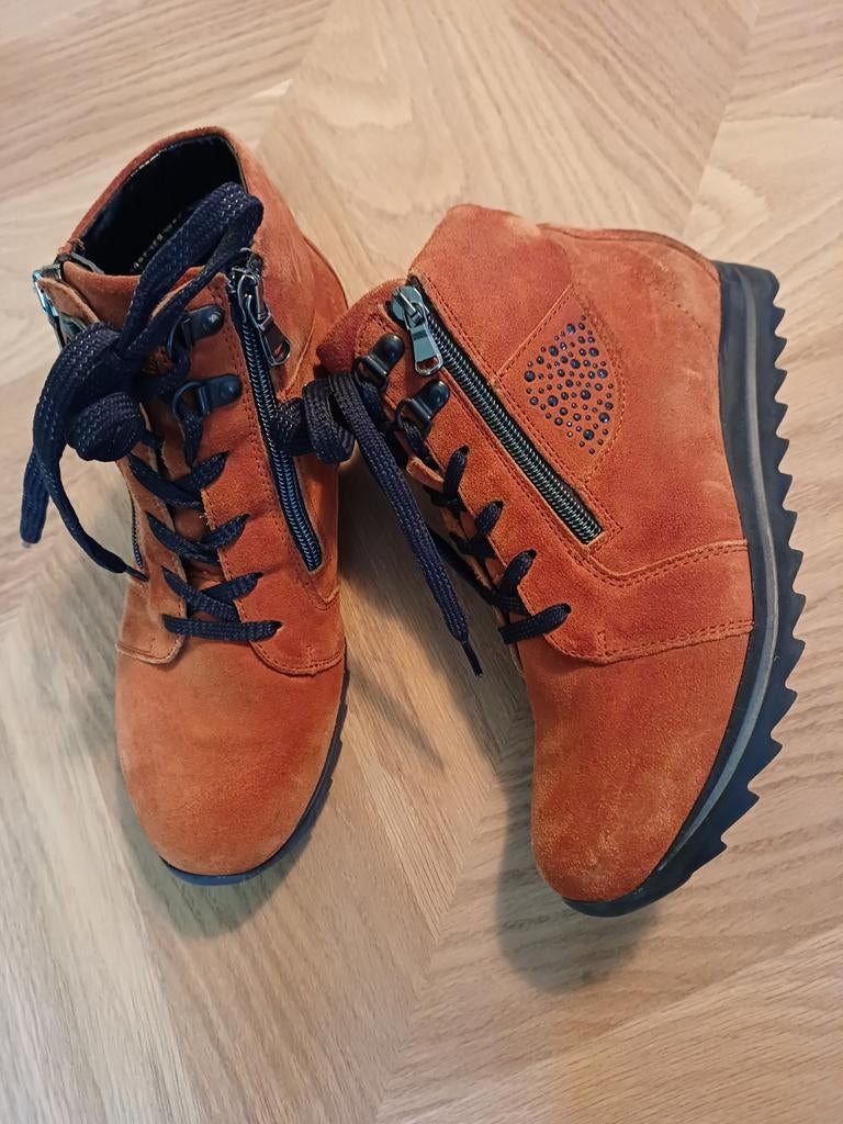 Waldläufer booties nieuw, cognackleur, maat 37,5 wijdte H, Kleding | Dames, Schoenen, Waldläufer, Bruin, Lage of Enkellaarzen