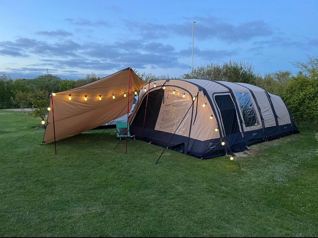 Bardani airspace 430tc tent met aanhanger/keuken, Ophalen, Zo goed als nieuw, Tot en met 5