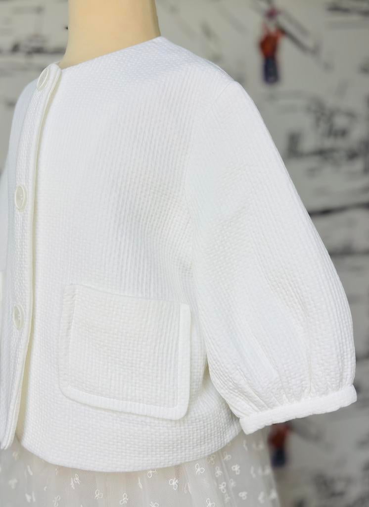 Bonpoint blazer rok ceremonie setje jurk maat 6 (610 euro), Customercare@bonpoint.com, Bonpoint EU, Zo goed als nieuw, Setje