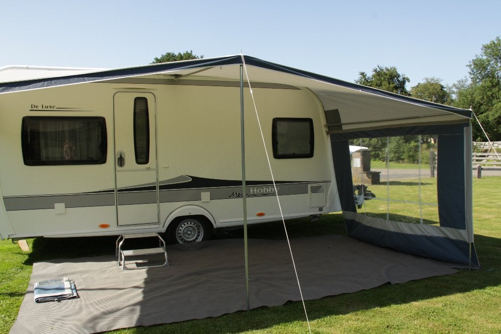 Seizoensluifel caravan of voortent inclusief zijwanden, Caravans en Kamperen, Caravan accessoires, Ophalen, Gebruikt