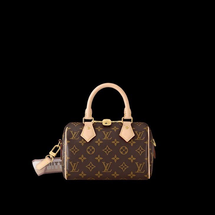 Louis Vuitton Speedy 20 Monogram Handtas, Ophalen of Verzenden, Nieuw, Bruin, Overige typen
