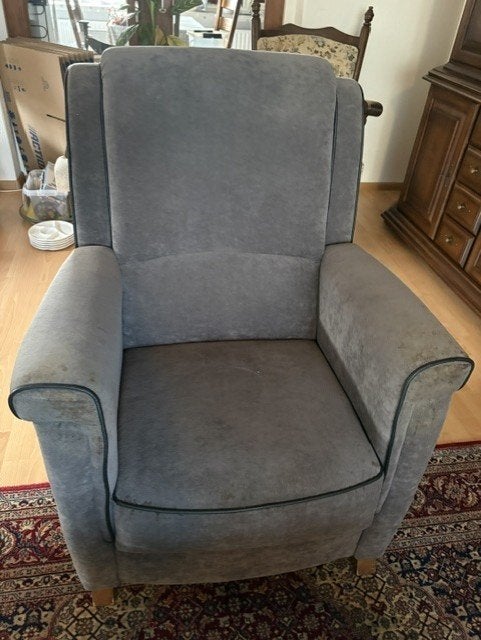 TEAB Senioren 3zit bank + 2 senioren  fauteuils, Ophalen, Gebruikt, 150 tot 200 cm, Driepersoons
