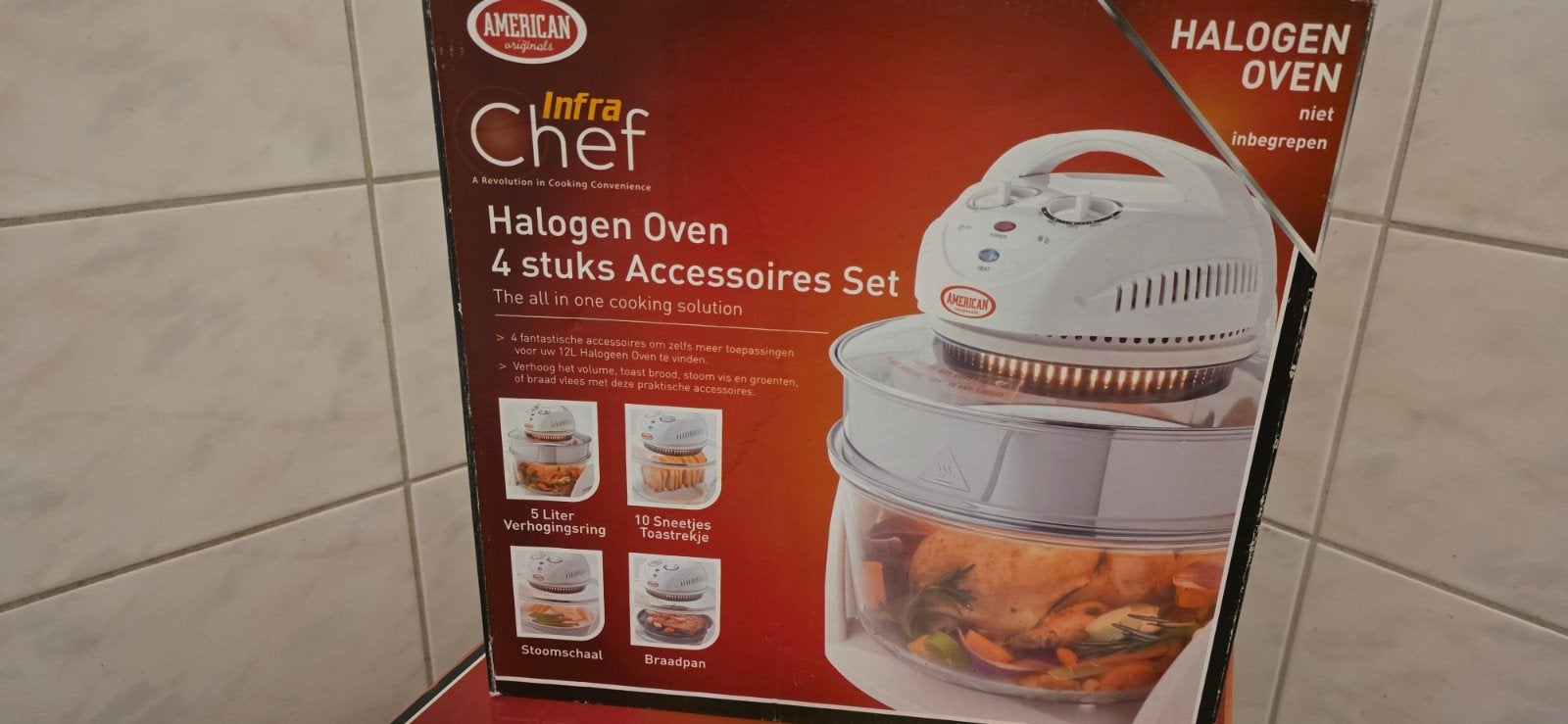American Infra Chef Halogeen Oven - Nieuw in doos, Ophalen of Verzenden, Nieuw, Overige merken, Halogeenoven