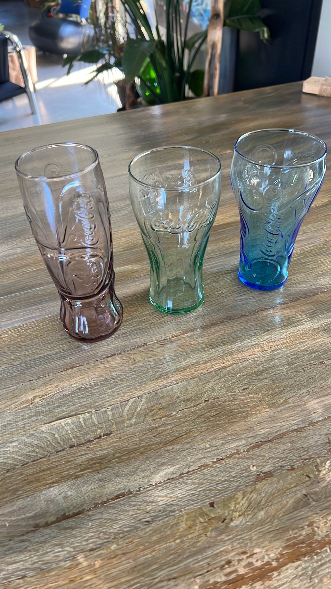 Coca cola glazen, Ophalen of Verzenden, Gebruikt, Frisdrankglas