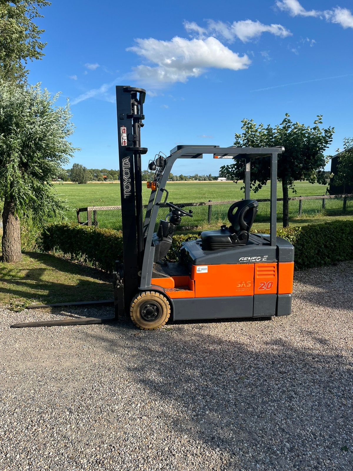 Toyota 7fbe20 geneo e-sideshift-2013-non marking-goede accu✅, 1000 tot 2000 kg, Ophalen of Verzenden, Elektrisch, Heftruck