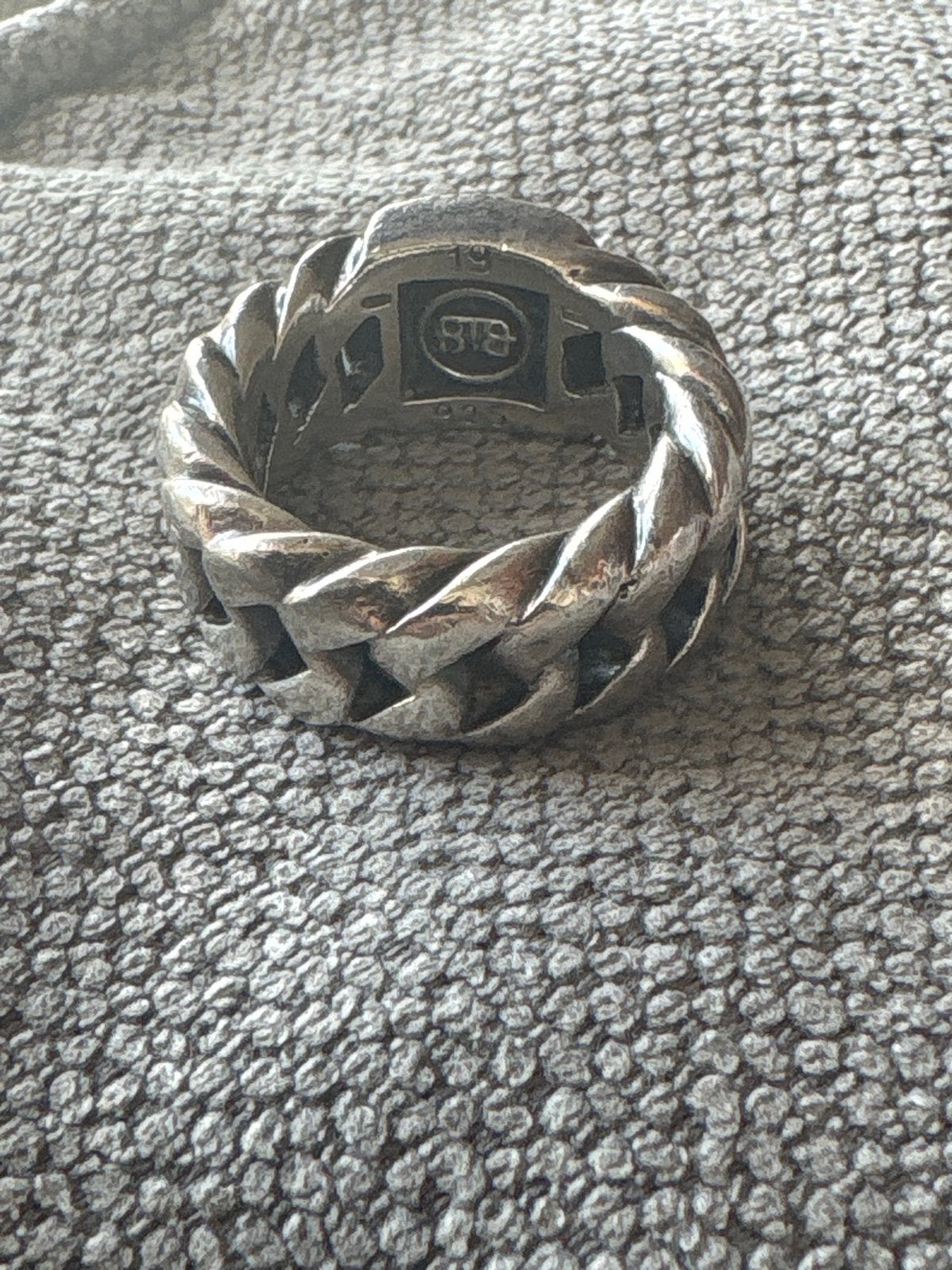 Buddha to Buddha ring maat 19, zilveren schakelring, 18 tot 19, Gebruikt, Ophalen of Verzenden, Dame of Heer