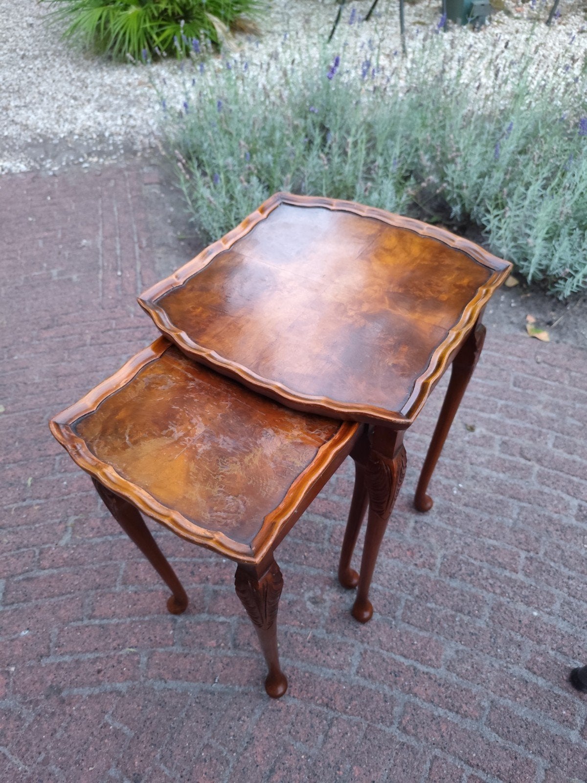 Set van 2 wortelnoten mimiset (bertils meubelen), Ophalen