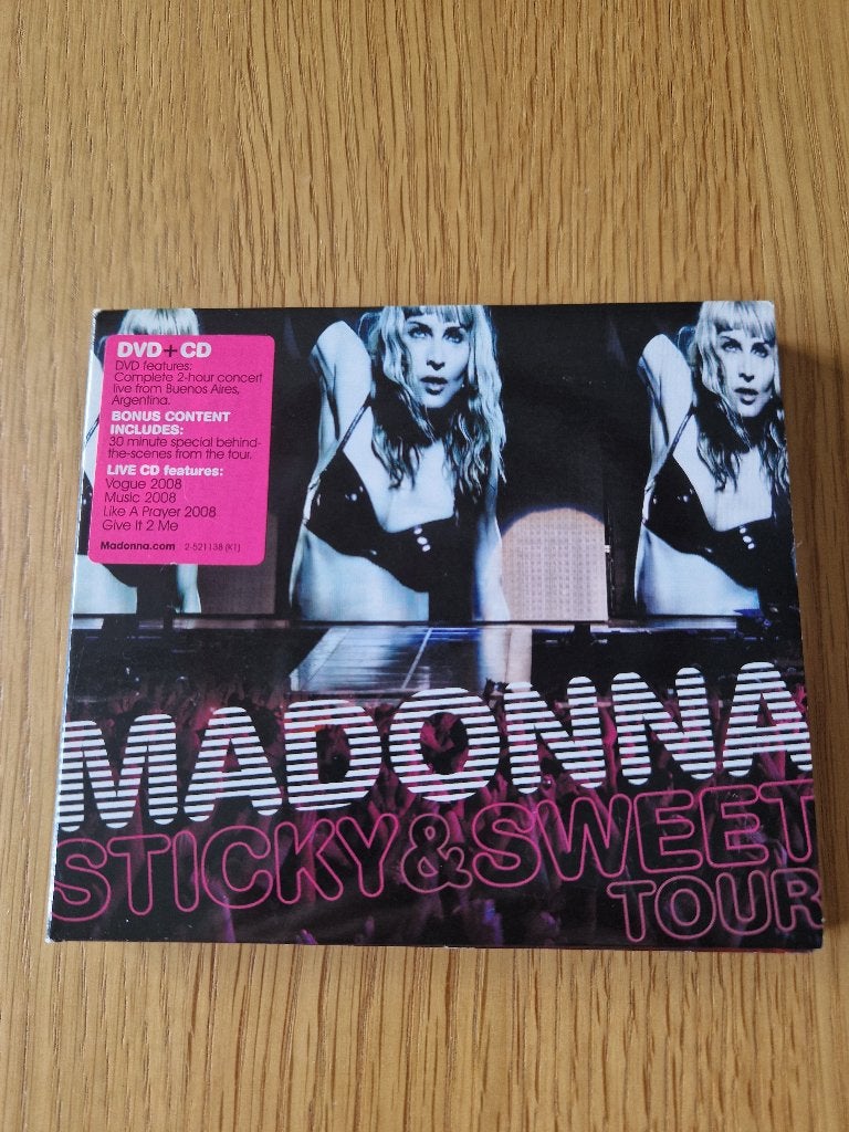 Madonna – Sticky & Sweet Tour DVD+CD, Gebruikt, Pop, Digipak, Ophalen of Verzenden