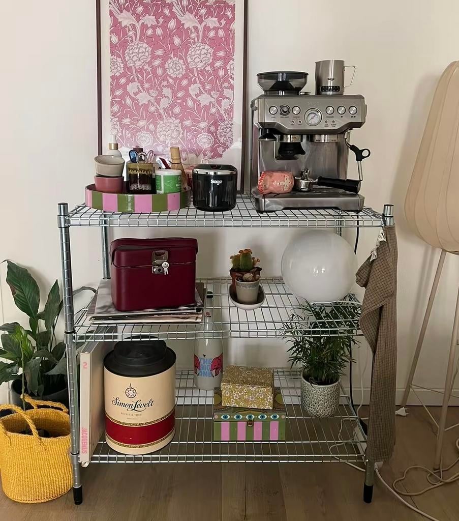 IKEA Omar stellingkast rvs open kast kitchen staal draad, Ophalen of Verzenden, Zo goed als nieuw