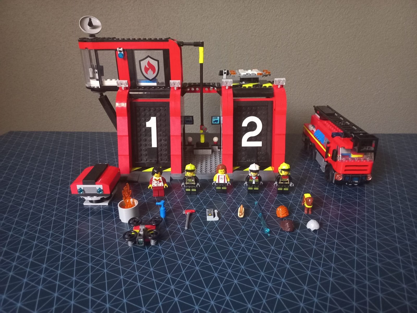 Lego City 60414 Brandweerkazerne en brandweerauto, City, Lego, Ophalen of Verzenden, Complete set