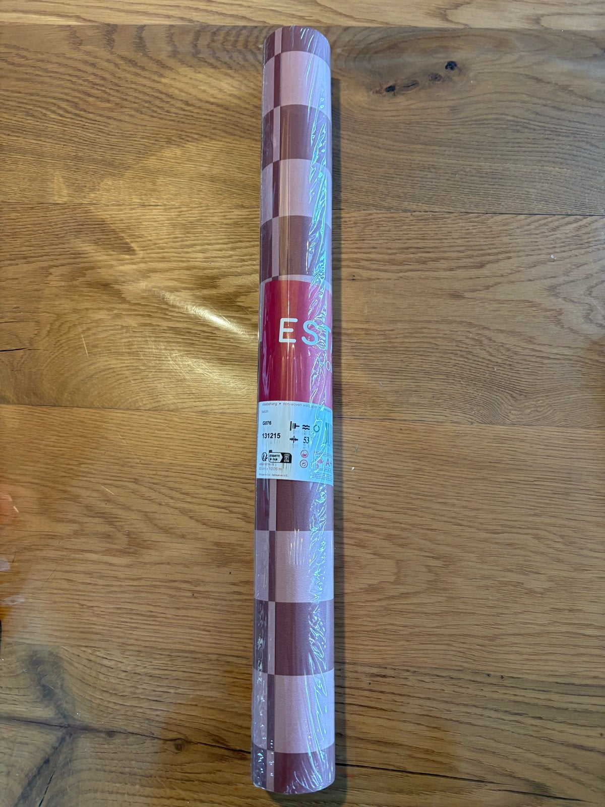 ESTA HOME vliesbehang Bordeaux/ Roze, Huis en Inrichting, Stoffering | Behang, Ophalen, Modern, Esta Home, Vliesbehang