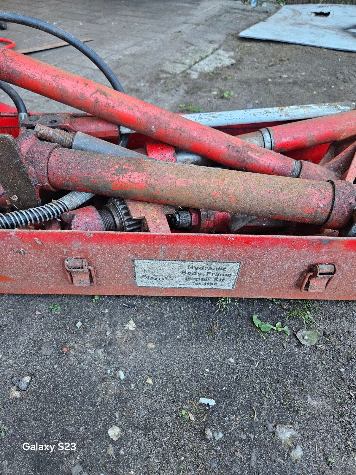 Hydraulische carrosserie reparatieset, Auto diversen, Ophalen of Verzenden