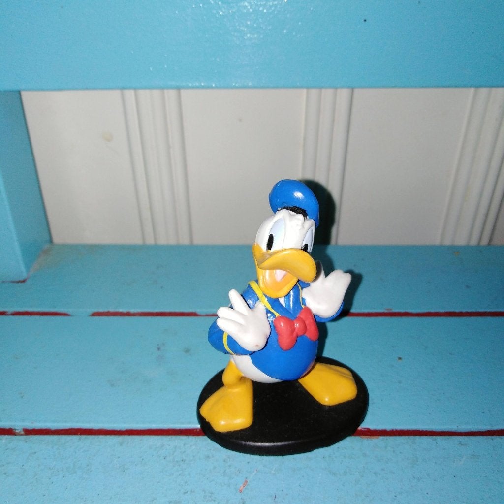 Donald Duck en Katrien poppetjes 6 stuks, Verzamelen, Ophalen, Donald Duck, Gebruikt, Beeldje of Figuurtje