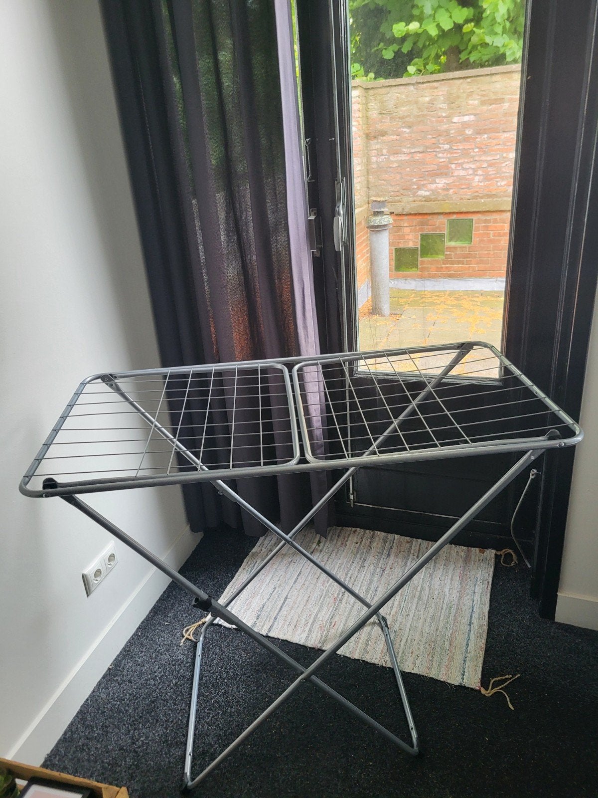 Grey freestanding drying rack, Ophalen, Zo goed als nieuw, Wasrek