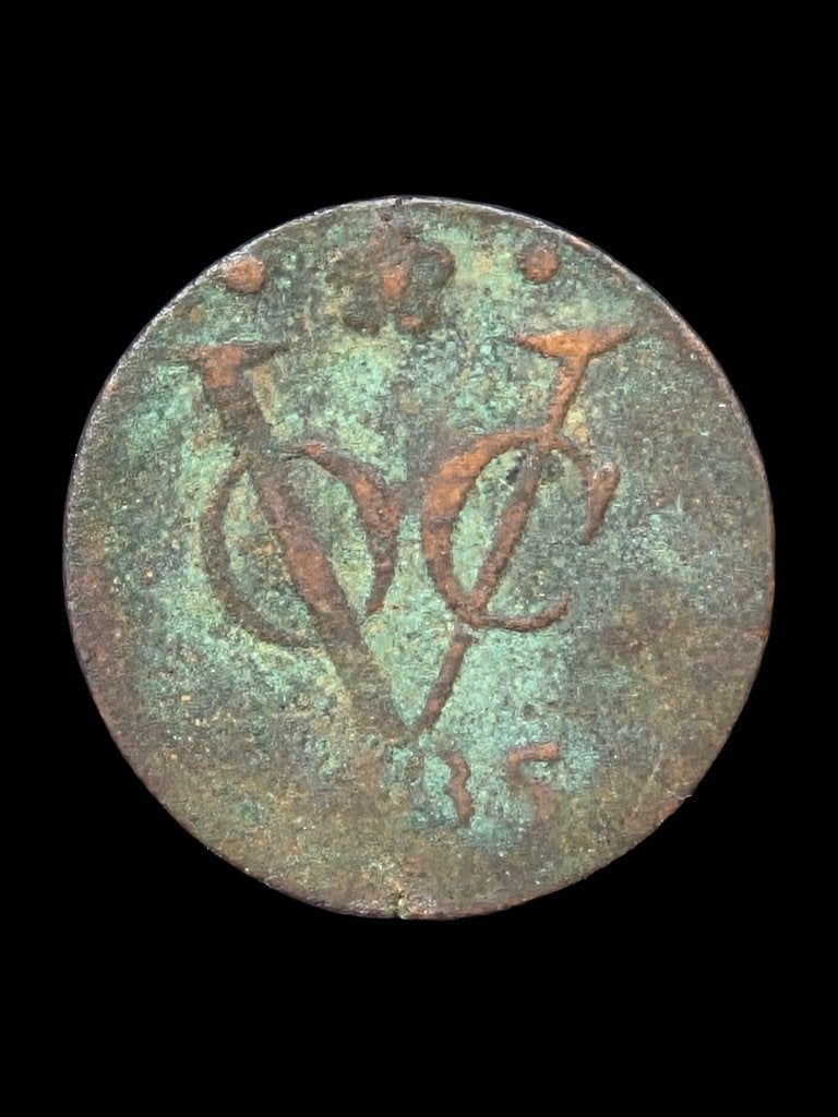 VOC Duit Holland 1735, Ophalen of Verzenden, Vóór koninkrijk, Overige waardes, Losse munt