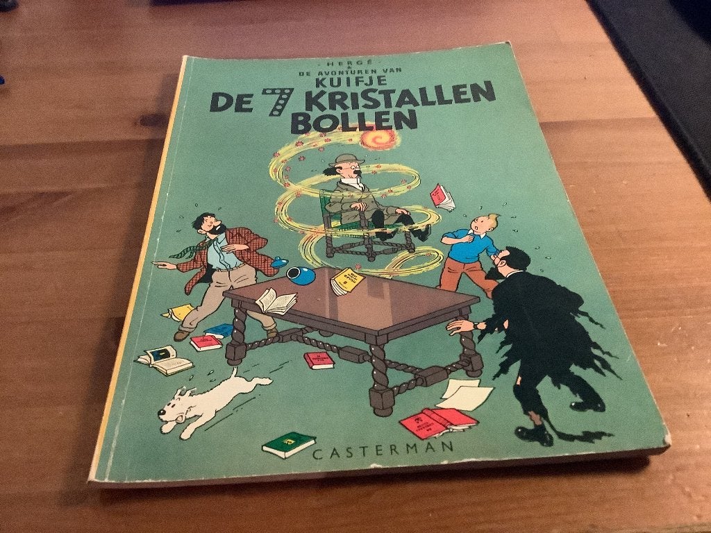 Kuifje, de 7 kristallen bollen. 1948, Boeken, Eén stripboek, Ophalen of Verzenden, Gelezen, Hergé
