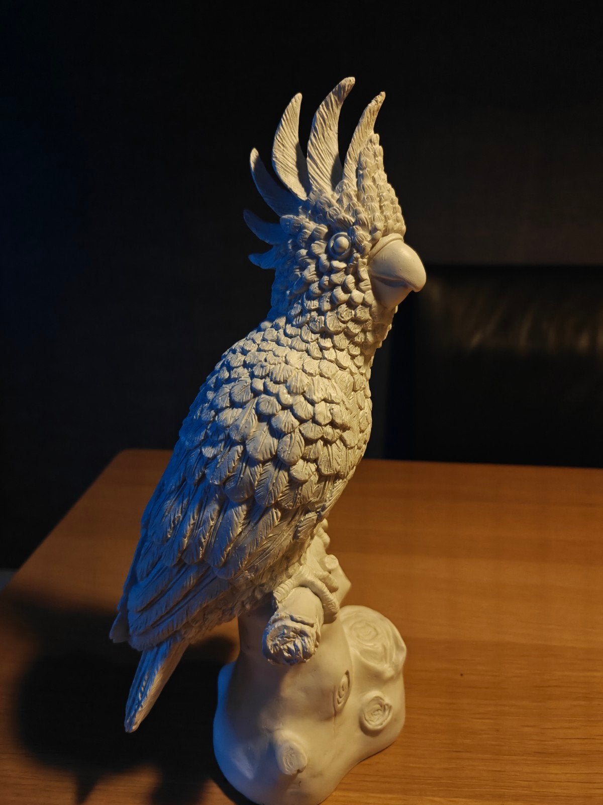 Decoratief beeld van een kaketoe, Ophalen of Verzenden, Zo goed als nieuw