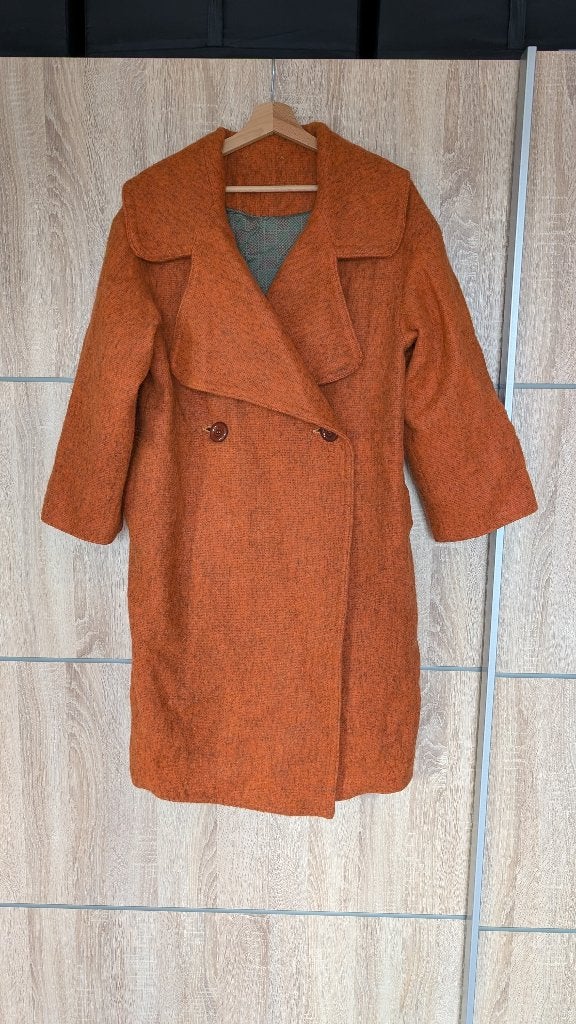 Vintage winterjas maat S, Kleding | Dames, Nieuw, Oranje, Ophalen of Verzenden, Onbekend