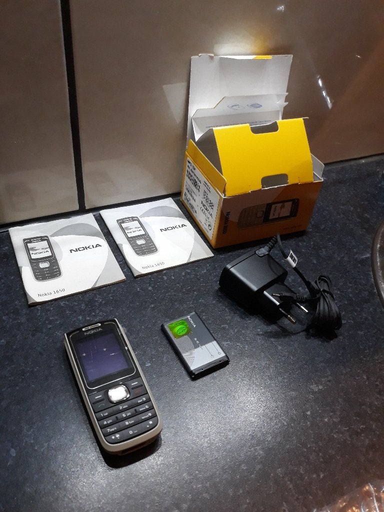 Nokia 1650 Klassieke Mobiele Telefoon -NIEUW IN DOOS- KPN, Geen camera, Zwart, Fysiek toetsenbord, Nieuw