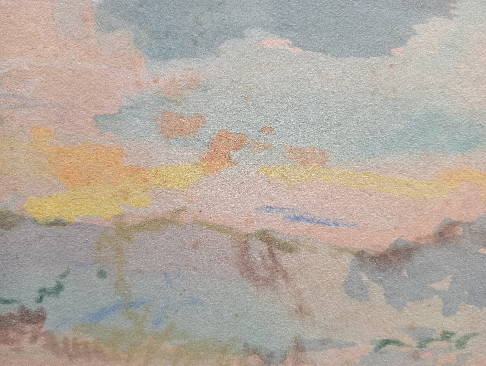 Aquarel landschap jaren 80 Kunstcriticus Frans Duister, Ophalen of Verzenden