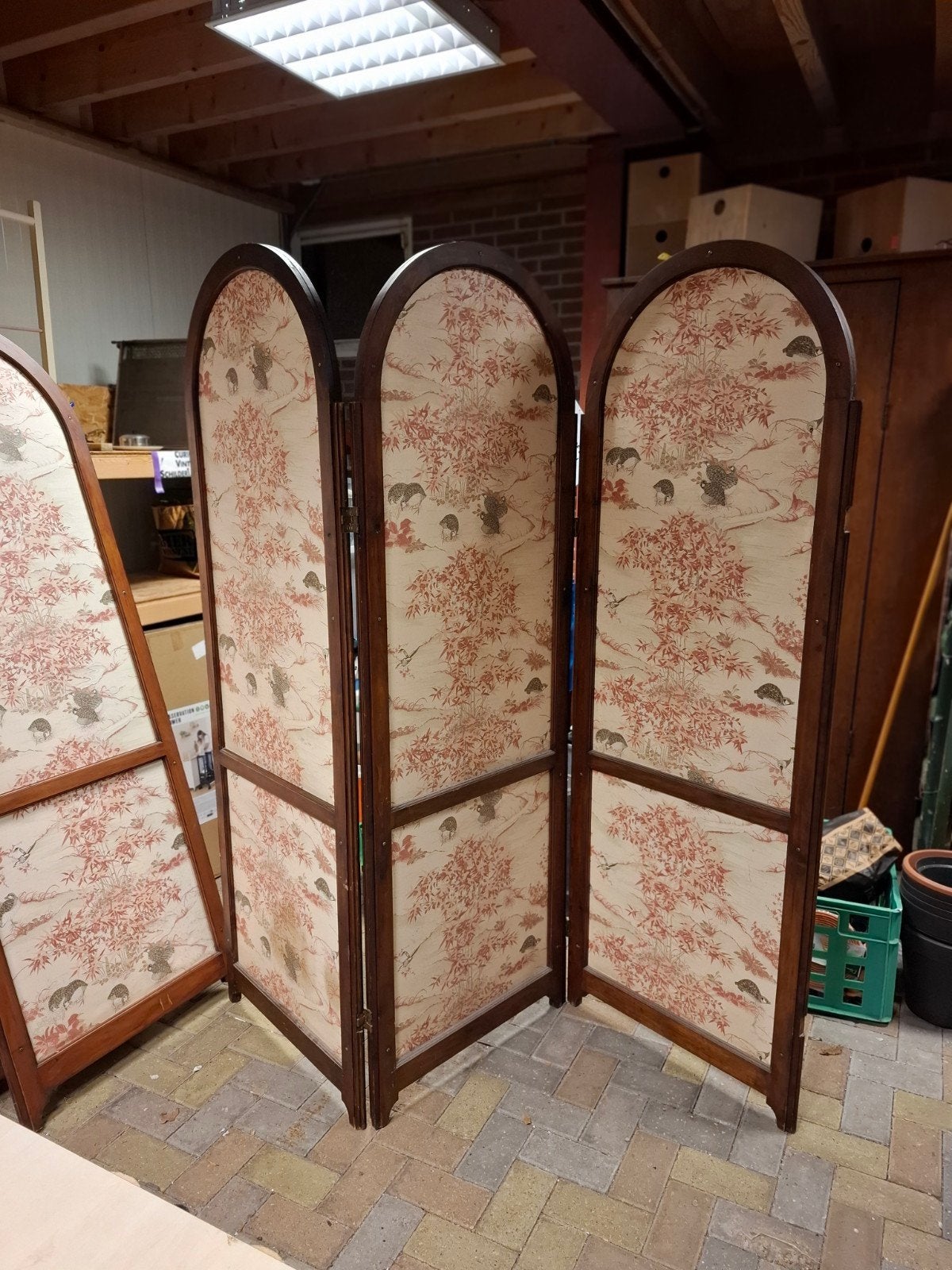 Decoratief kamerscherm met Oosters patroon, Ophalen