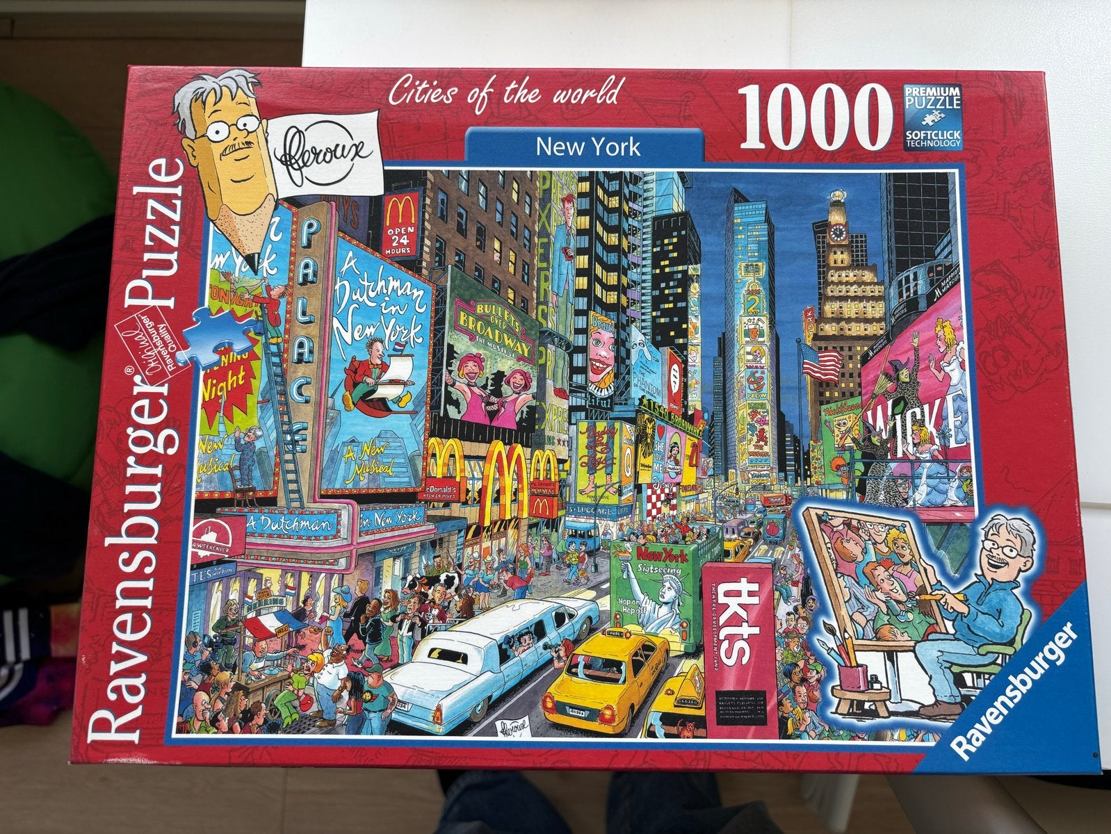 Ravensburger Legpuzzel New York 1000 stukjes compleet, Ophalen of Verzenden, 500 t/m 1500 stukjes, Gebruikt, Legpuzzel