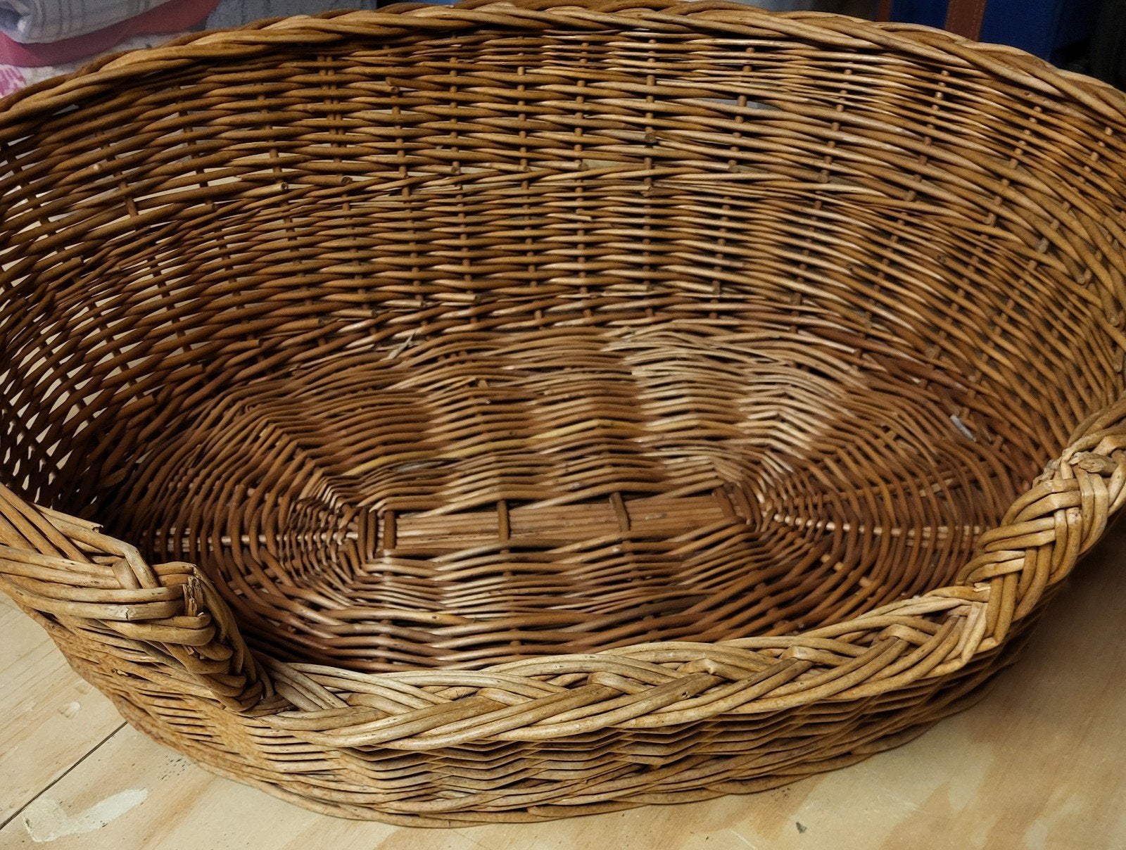 Rotan hondenmand, Dieren en Toebehoren, Ophalen, Gebruikt, Riet