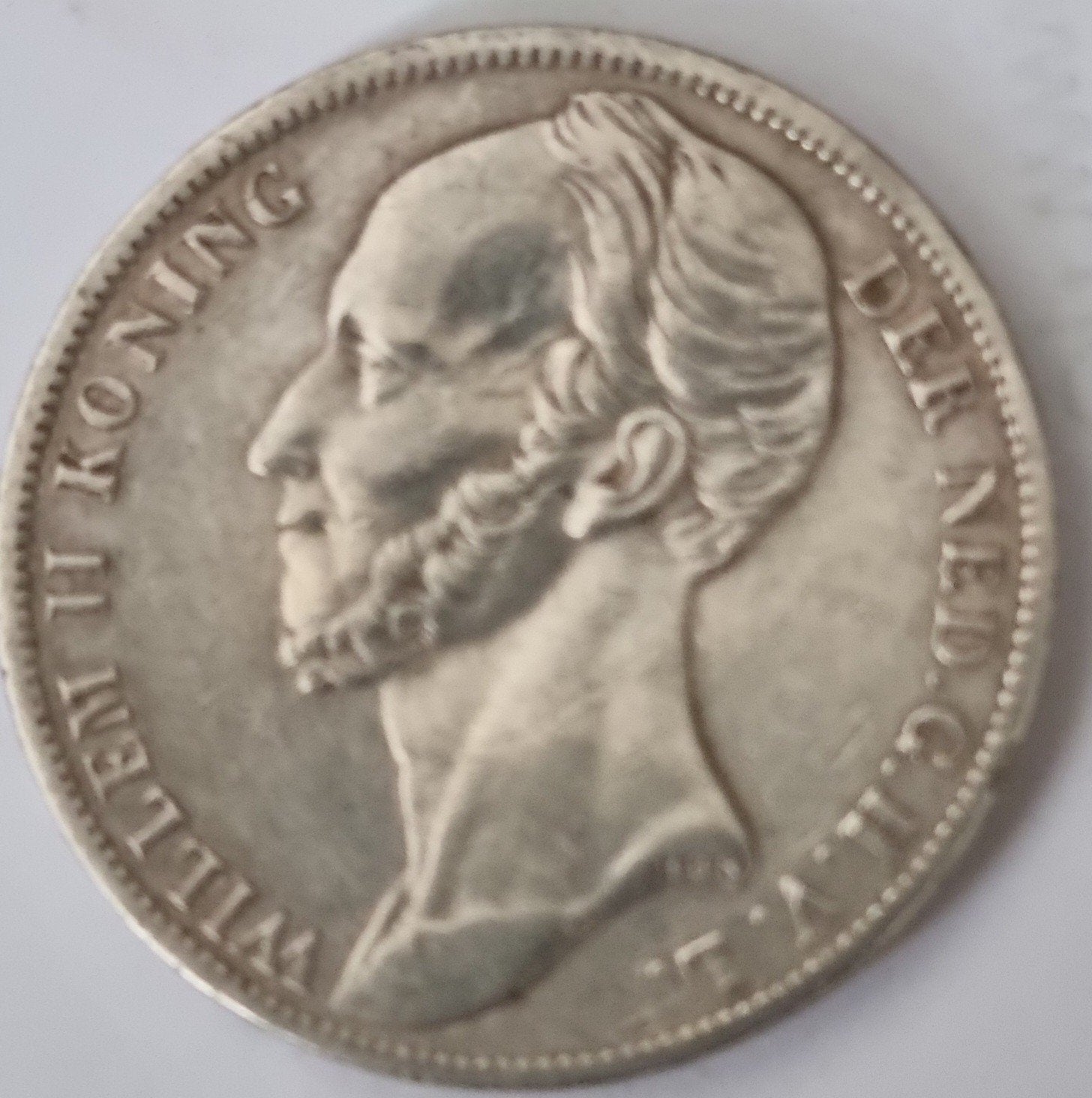 Zilveren 1 + een ½ Gulden 1848 Willem II, Postzegels en Munten, ½ gulden, Zilver, Koning Willem II, Verzenden