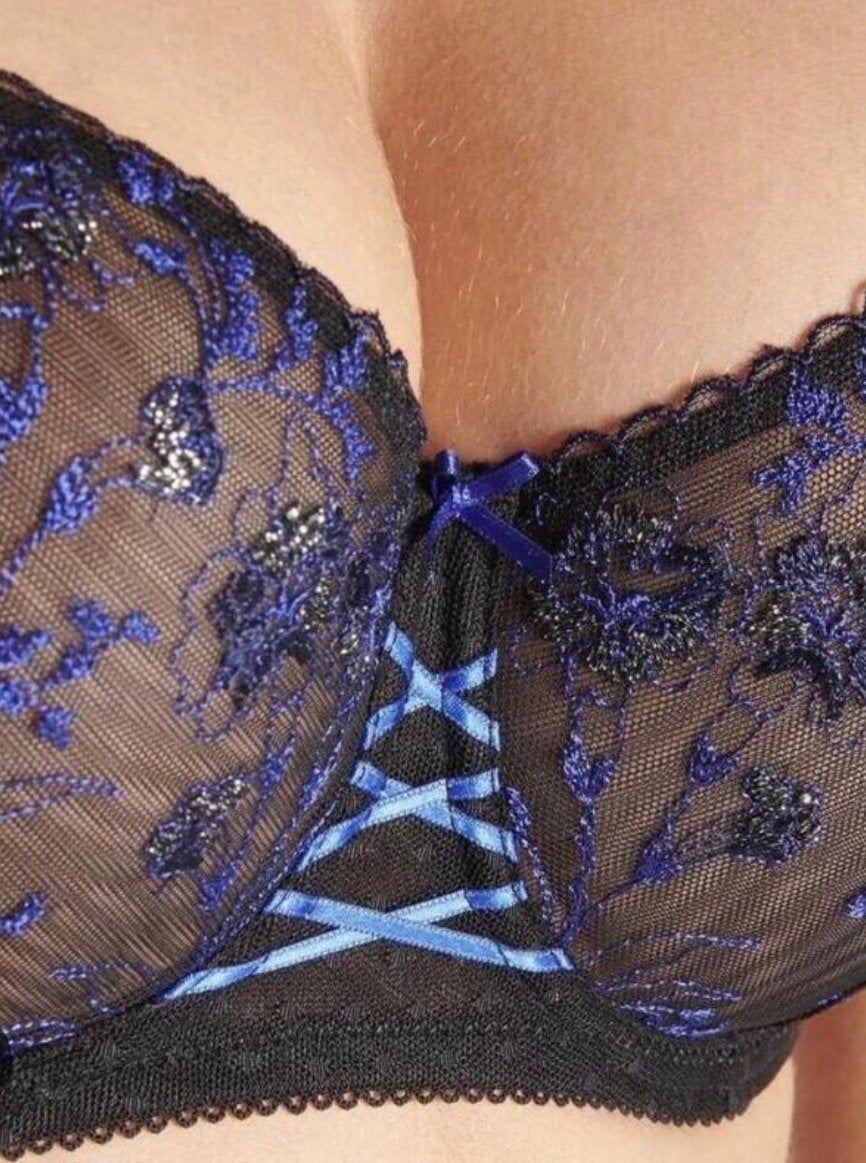 Aubade Allée des Plaisirs Lingerie Set - BH 65E, Slip 38, Ophalen of Verzenden, Zwart, Setje