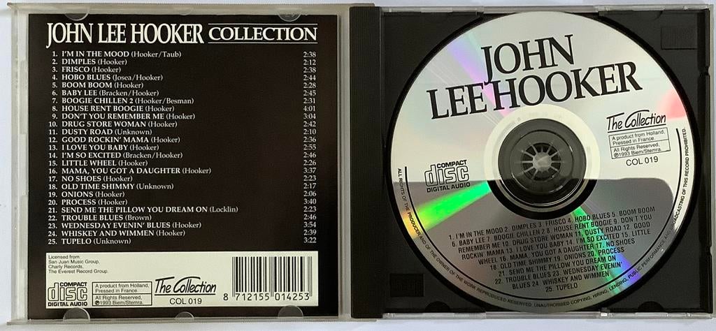 John Lee Hooker: Collection 25 songs, mr Lucky, Blues sunris, Ophalen of Verzenden, 1980 tot heden, Zo goed als nieuw, Blues