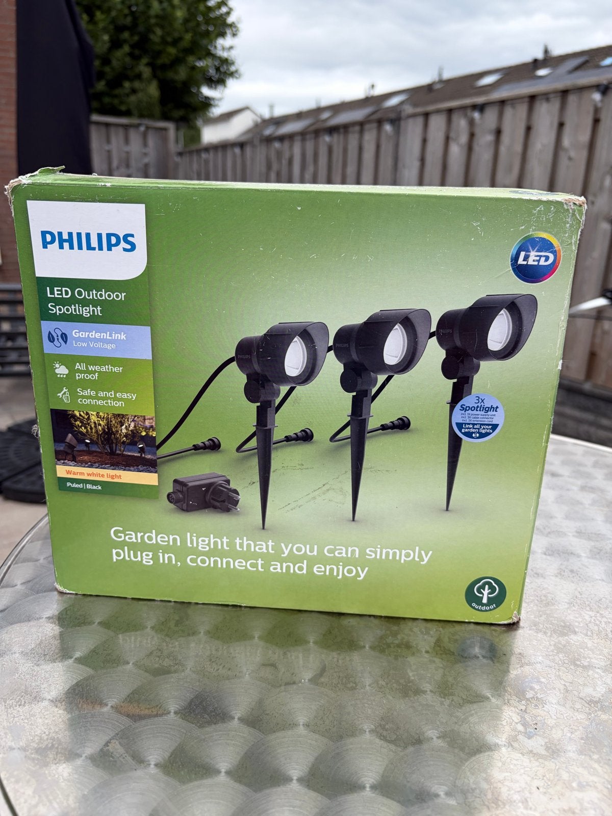 Philips LED 12v Buiten Spotlights - 3 stuks, Ophalen, Minder dan 50 watt, Netvoeding, Spots