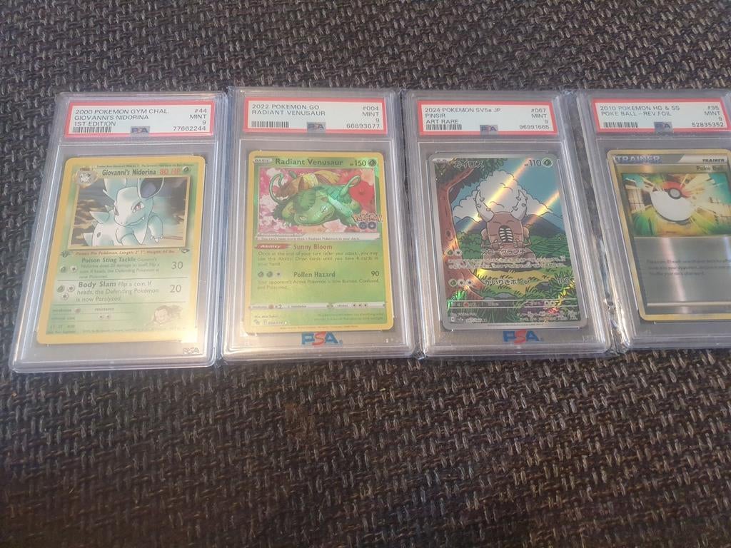 4  psa9 slabs, Ophalen, Zo goed als nieuw